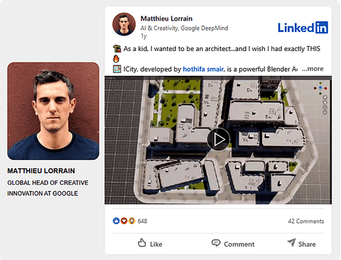 Positive reviews about iCity from architecture lovers